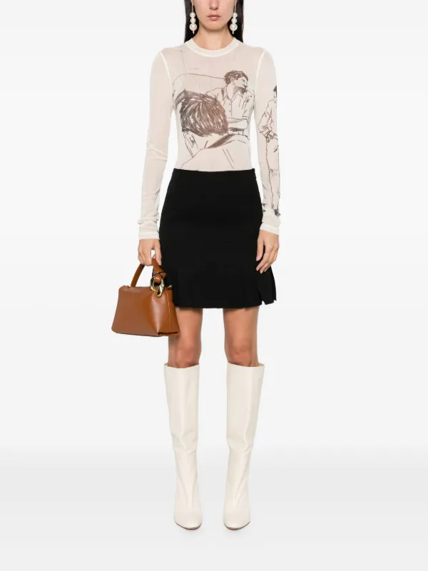 スカート Marni Black Wool Skirt 31129087_60549596_600.jpg
