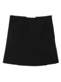 Marni pleated wool mini skirt - Black