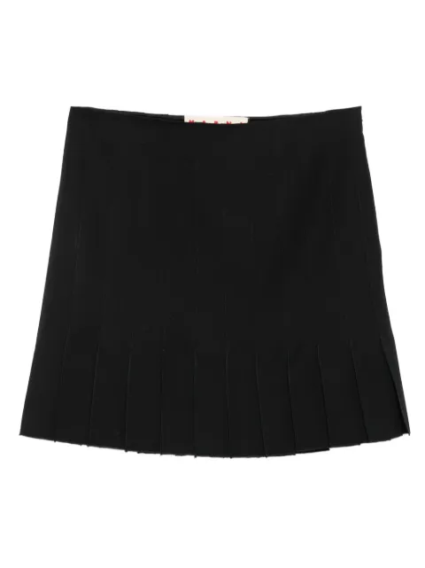 Marni pleated wool mini skirt