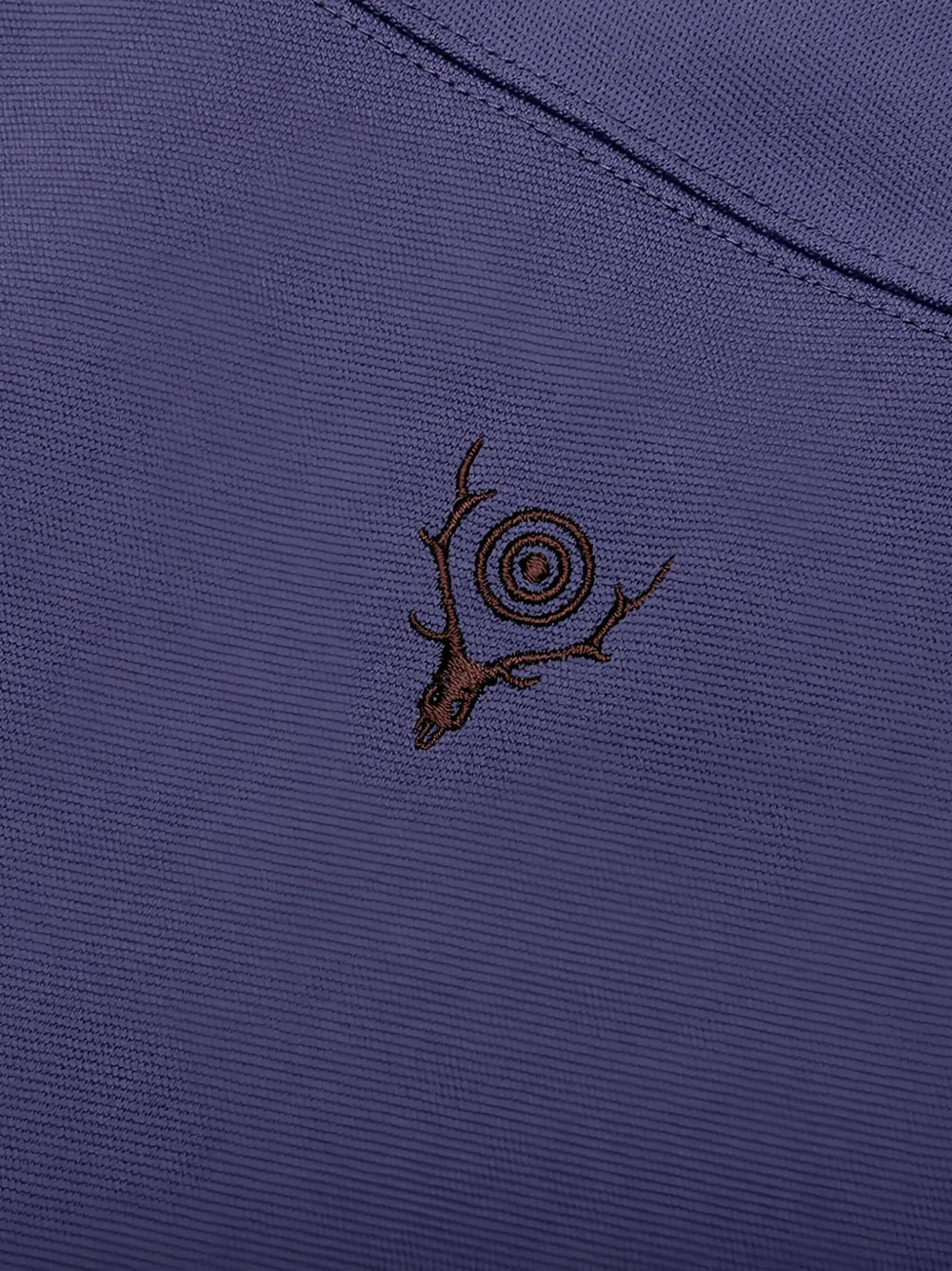 SOUTH2 WEST8 embroidered-logo track jacket Paars