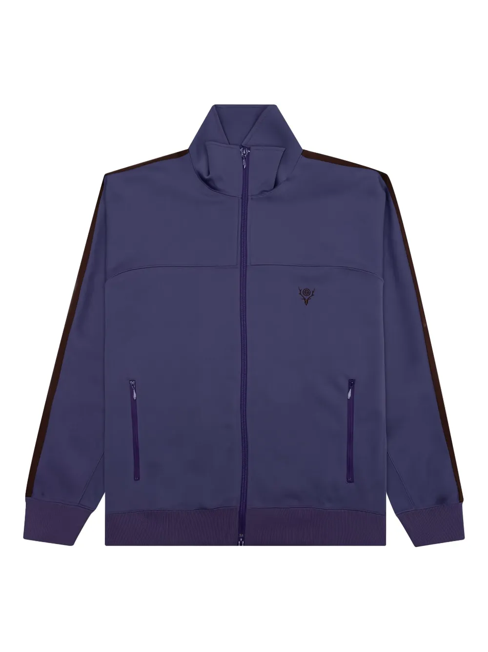 SOUTH2 WEST8 embroidered-logo track jacket - パープル SOUTH2 WEST8 embroidered-logo track jacket - パープル