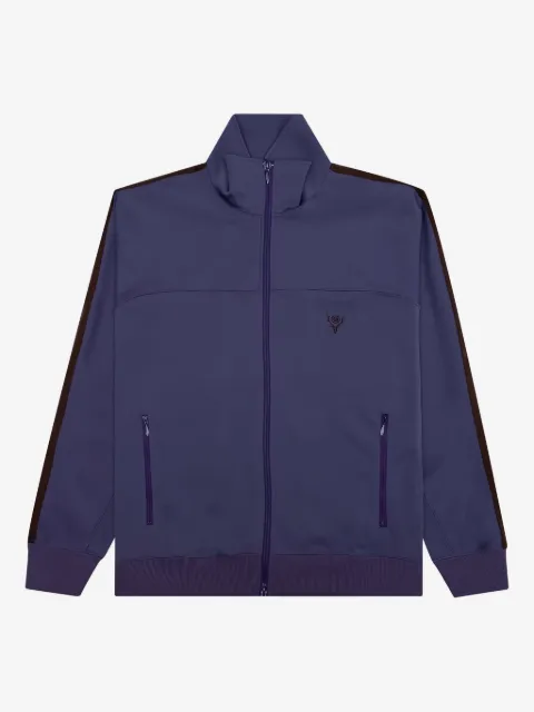 SOUTH2 WEST8 embroidered-logo track jacket