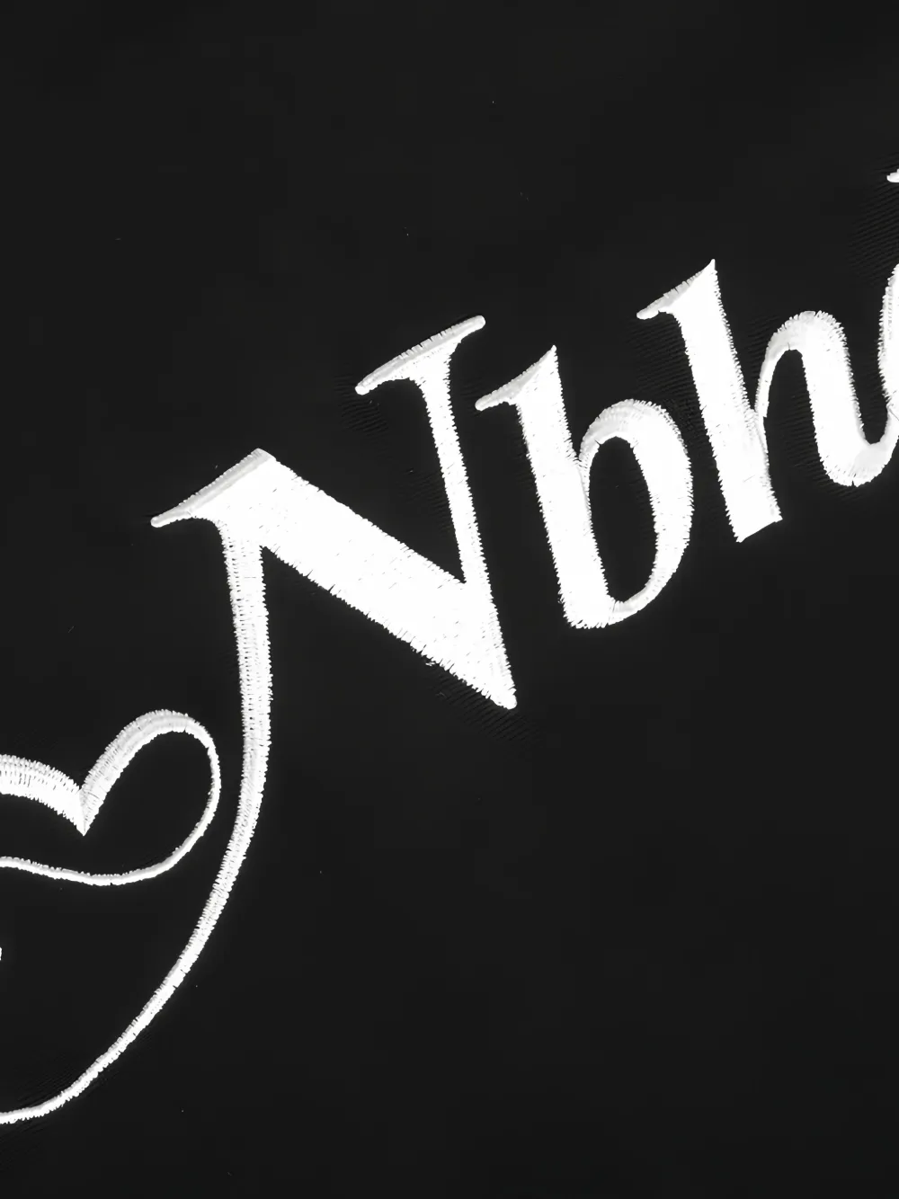 Neighborhood Hoodie met geborduurd logo Zwart