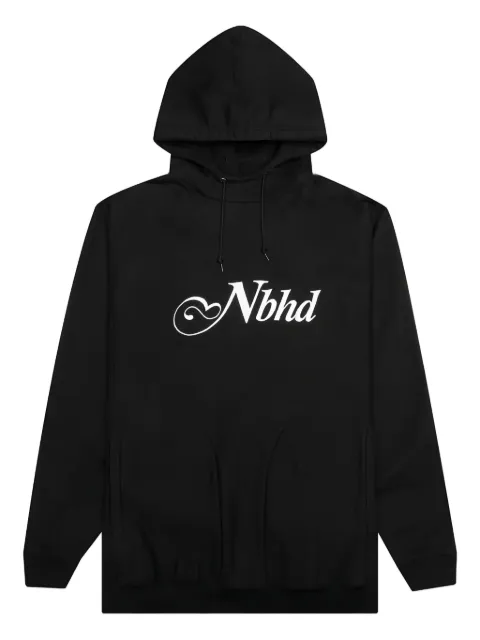 Neighborhood logo-embroidered hoodie