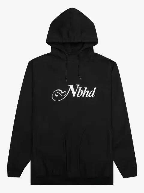 Neighborhood logo-embroidered hoodie
