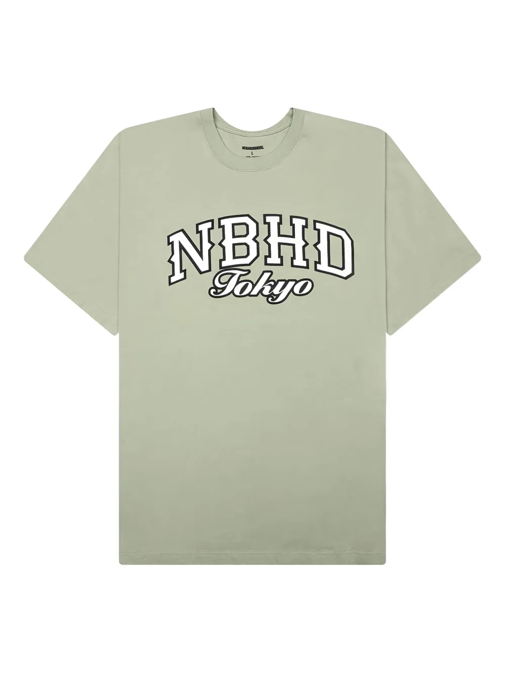 Neighborhood T-shirt met logoprint Groen