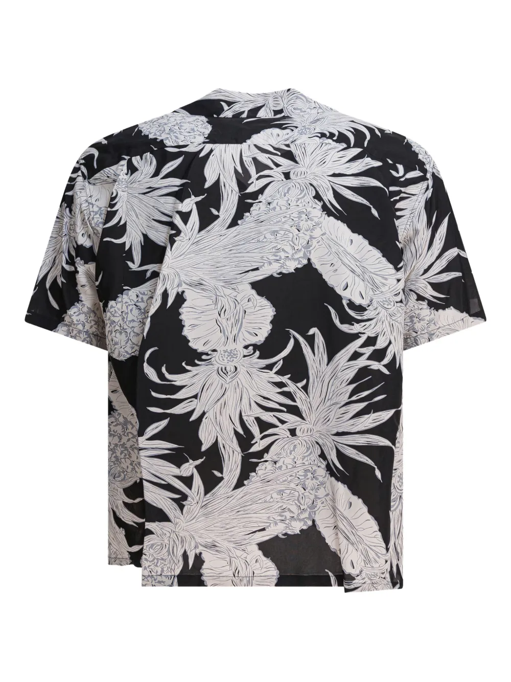 Sun Surf floral-print shirt - Zwart