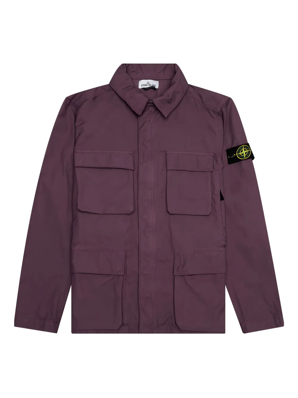 Stone Island buttoned flap-pocket jacket - パープル Stone Island buttoned flap-pocket jacket - パープル