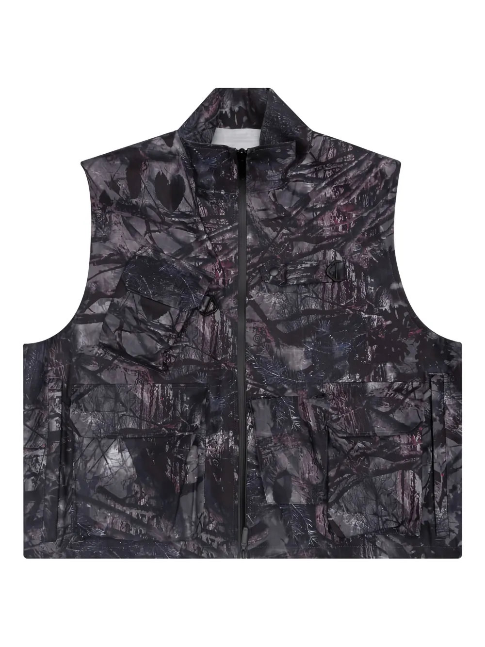 SOUTH2 WEST8 camouflage zip-front vest - グレー SOUTH2 WEST8 camouflage zip-front vest - グレー