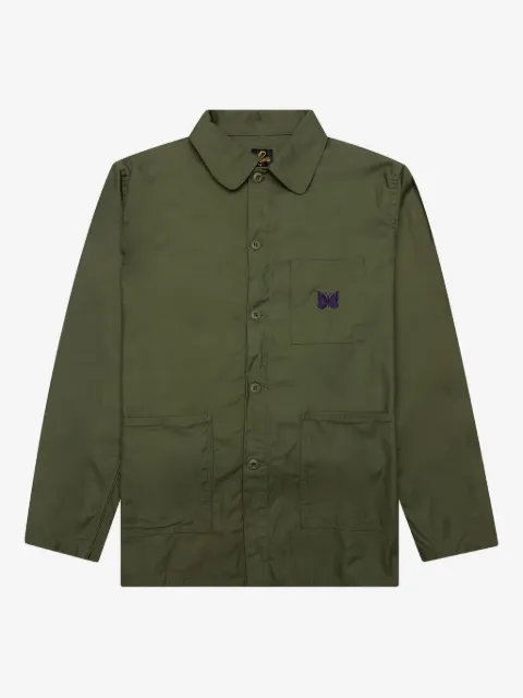 Needles butterfly embroidered coverall jacket