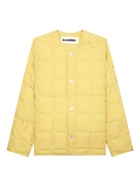 Jil Sander quilted button-fastening jacket