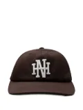 Neighborhood monogram-embroidered baseball cap - Brown
