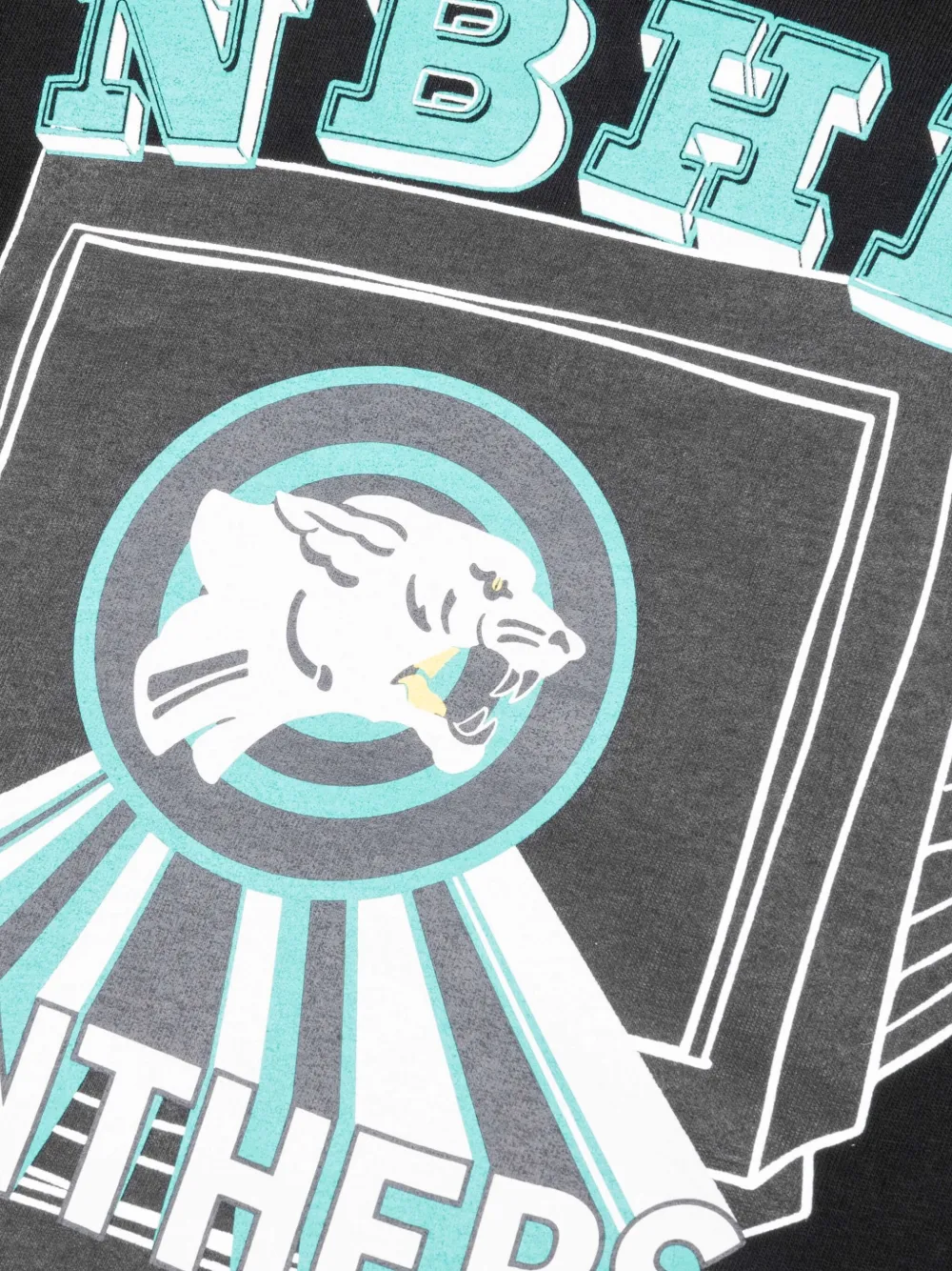 Neighborhood Panthers T-shirt met grafische print Zwart