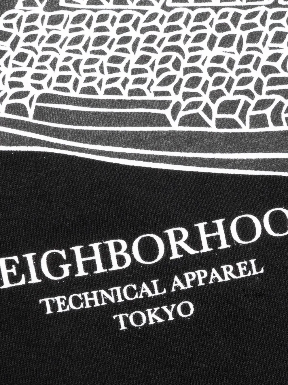 Neighborhood Panthers T-shirt met grafische print Zwart