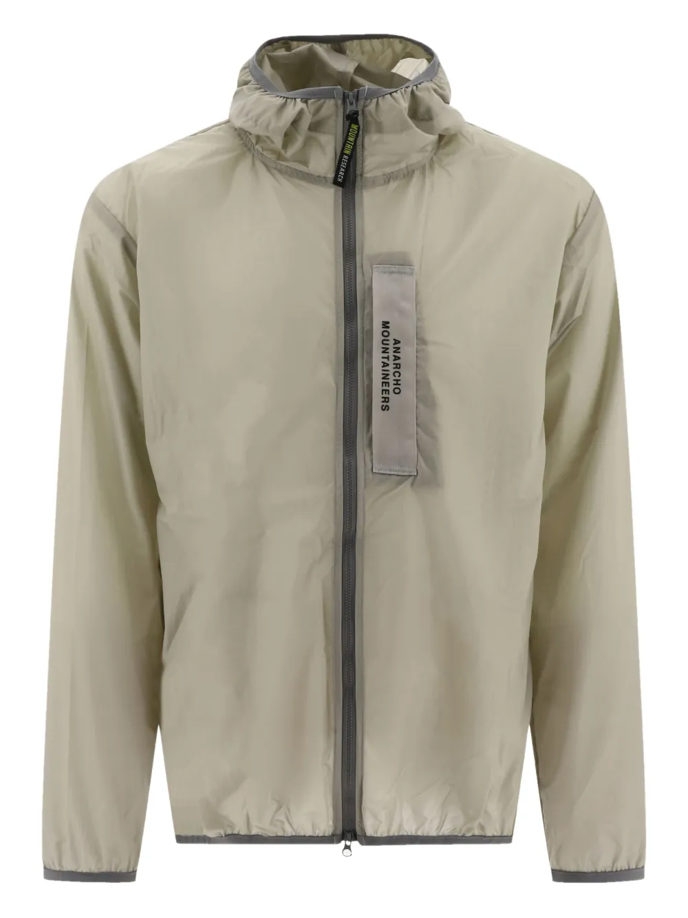 logo-patch hooded jacket