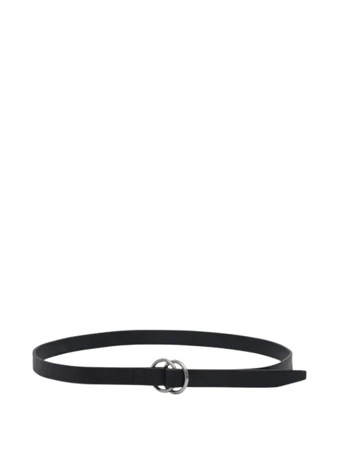 nonnative double-ring leather belt