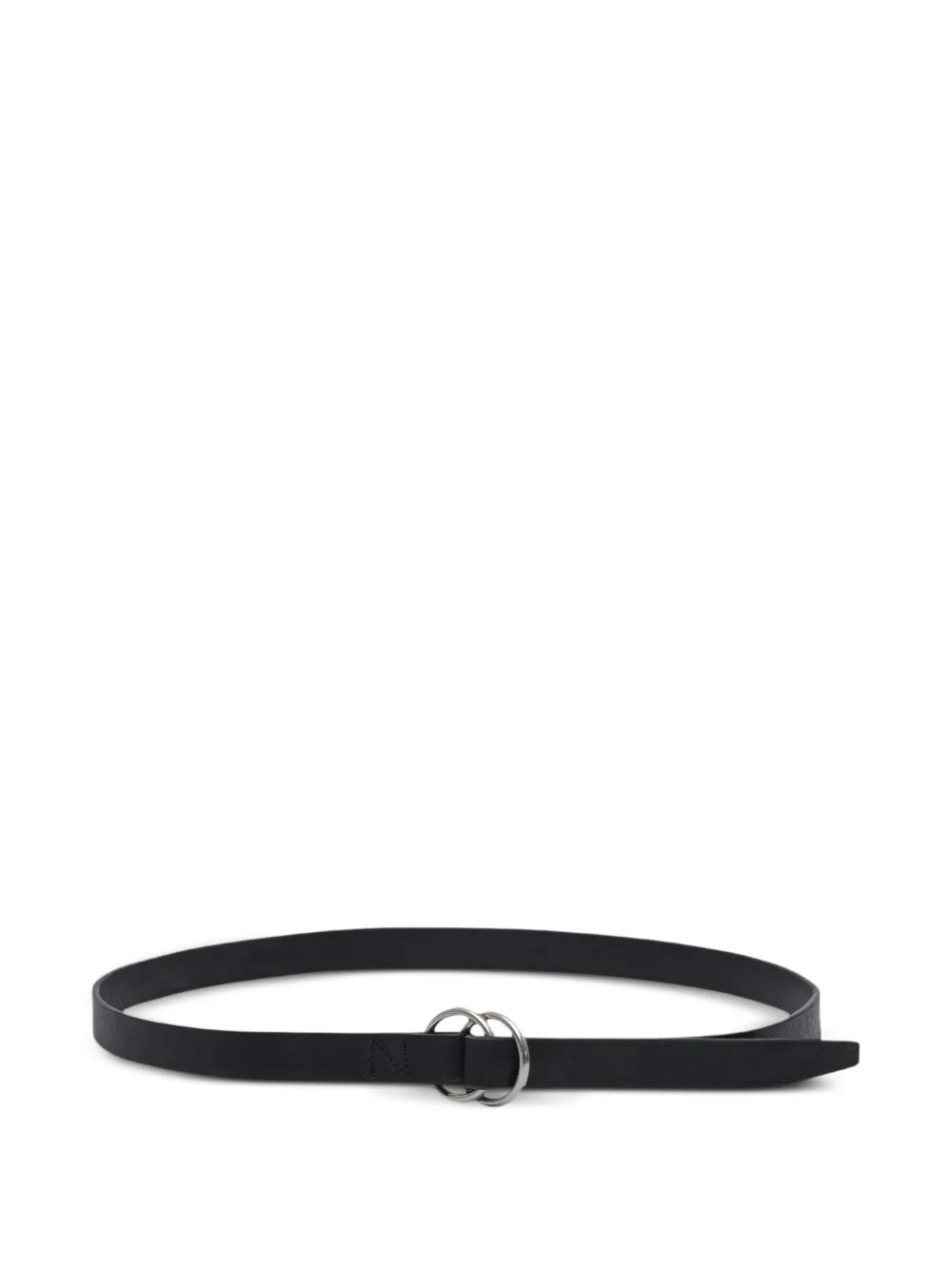 Nonnative double-ring leather belt Zwart