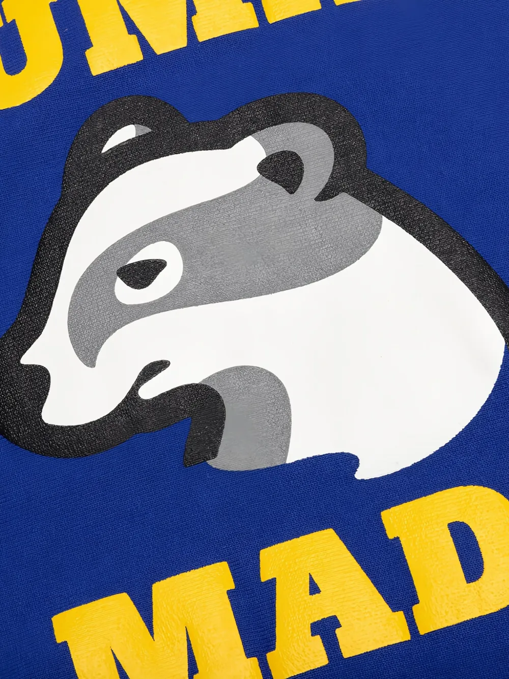 Human Made heavyweight badger-logo hoodie Blauw