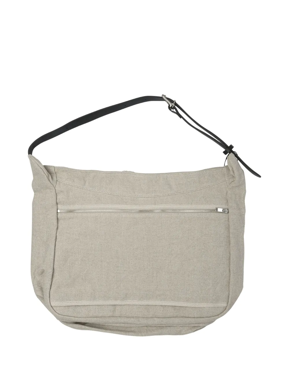 Nonnative Zip-fastening Linen Shoulder Bag In Neutral