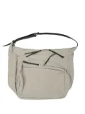 nonnative zip-fastening linen shoulder bag - Neutrals