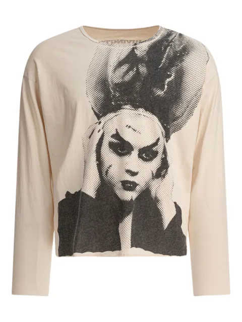 RRR123 Clayton portrait-print long-sleeve T-shirt
