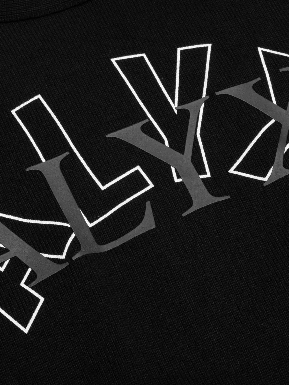 1017 ALYX 9SM Trui met ronde hals en logo Zwart