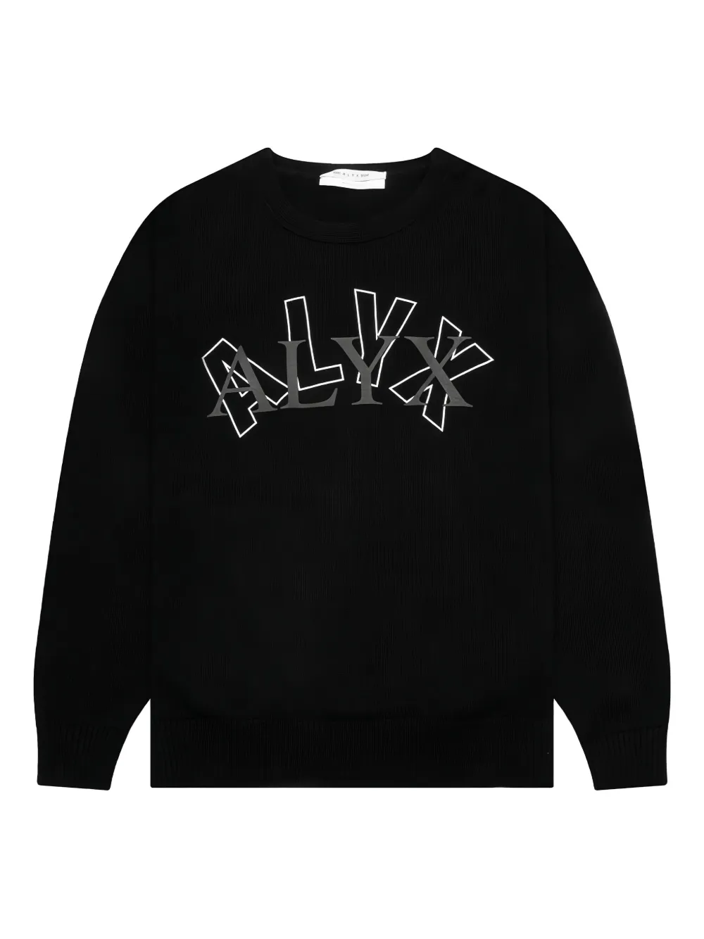 1017 ALYX 9SM arch-logo crew-neck sweater - ブラック 1017 ALYX 9SM arch-logo crew-neck sweater - ブラック