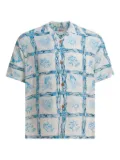 Sun Surf floral bamboo shirt - Blue