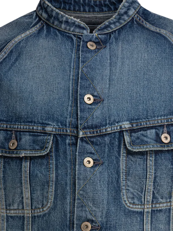 Nonnative mandarin-collar Denim Jacket | Blue | FARFETCH CA