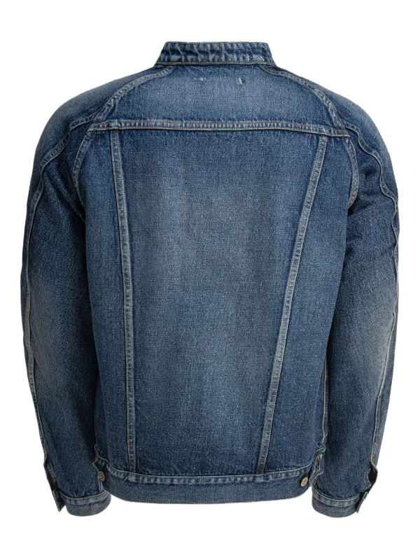 Nonnative マンダリンカラー デニムジャケット | ブルー | FARFETCH JP