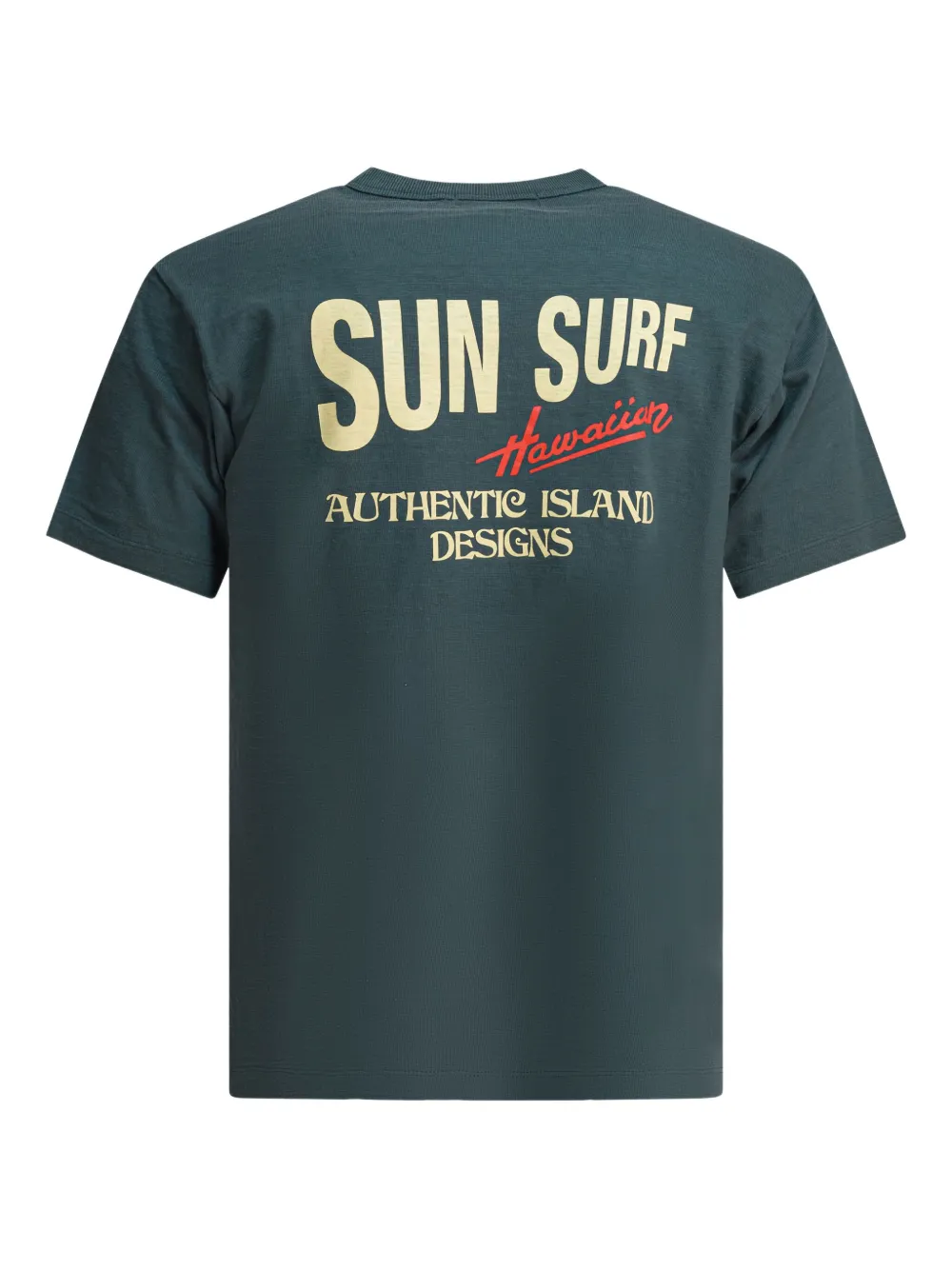 Sun Surf graphic-print cotton T-shirt - Groen