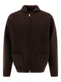 nonnative zip-front patch pocket cardigan - Brown