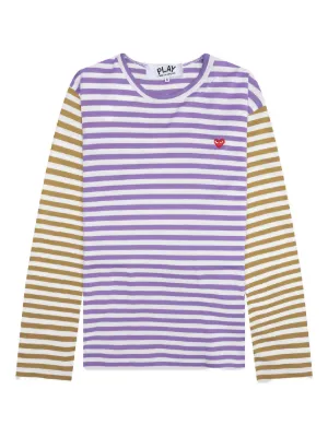 Comme Des Garçons Play ストライプ Tシャツ | ブルー | FARFETCH JP