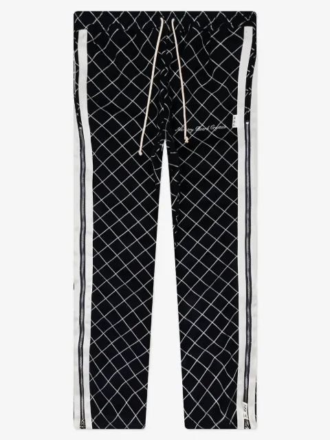 Advisory Board Crystals diamond-quilted zip-detail trousers