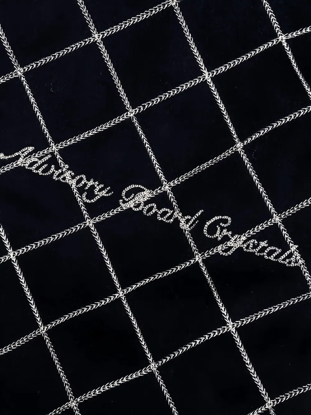 Advisory Board Crystals Broek met diamantvormige voering en ritsdetail Zwart