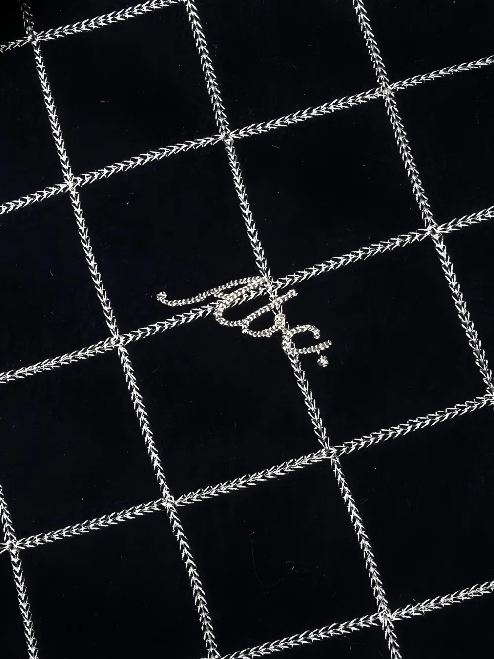 Advisory Board Crystals Broek met diamantvormige voering en ritsdetail Zwart