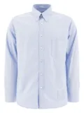 nonnative patch-pocket shirt - Blue