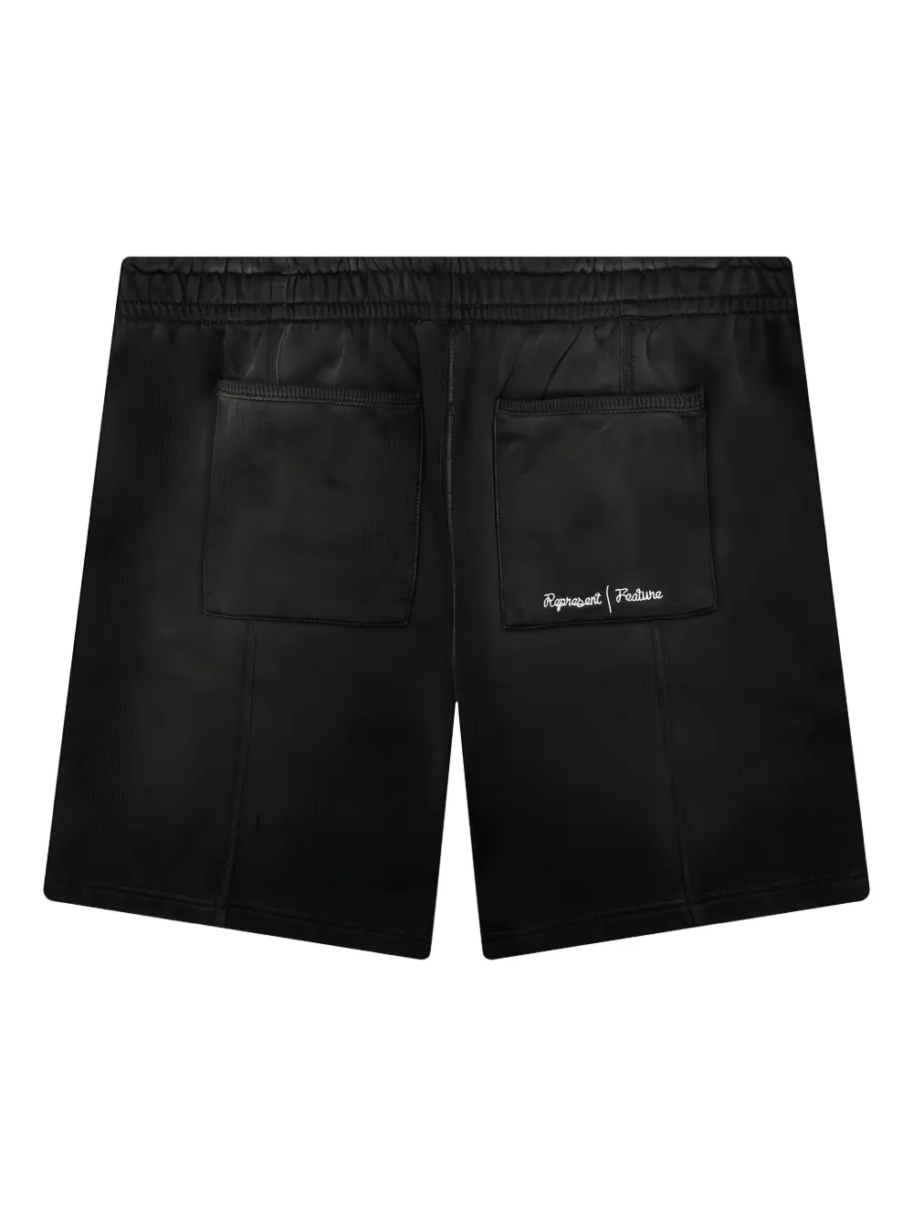 Represent x Feature logo-embroidered track shorts Zwart