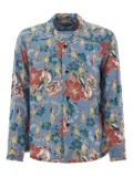 Sun Surf dancer-print shirt - Blue