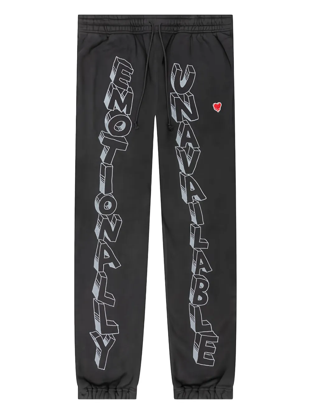 Emotionally Unavailable embroidered-logo track pants - ブラック Emotionally Unavailable embroidered-logo track pants - ブラック
