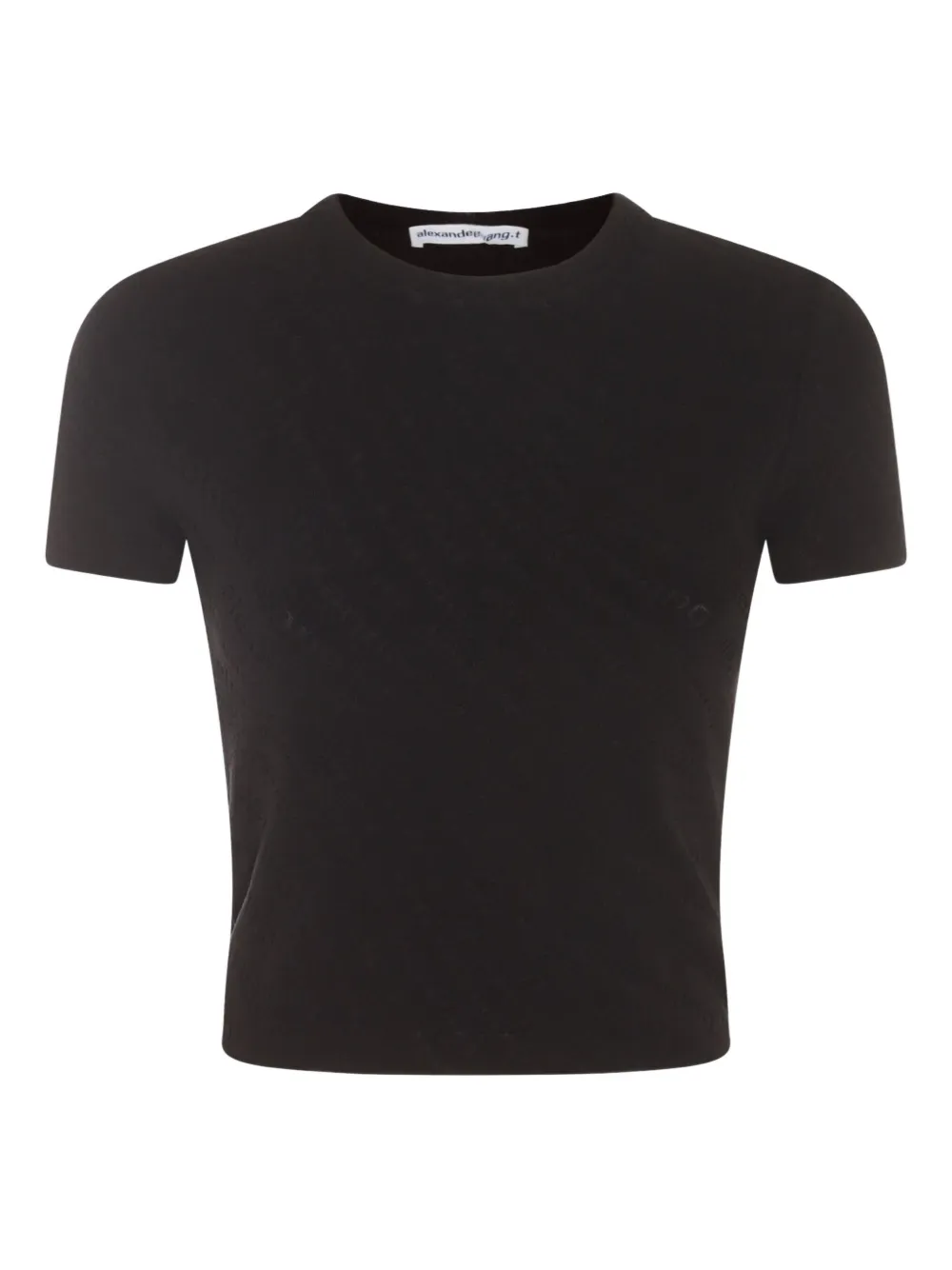 Alexander Wang textured short-sleeved T-shirt - ブラック Alexander Wang textured short-sleeved T-shirt - ブラック