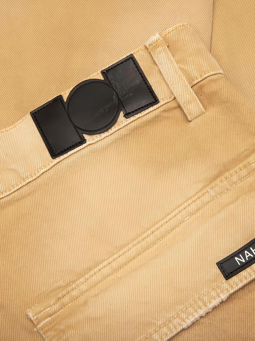 Nahmias Cargo broek met logo Geel