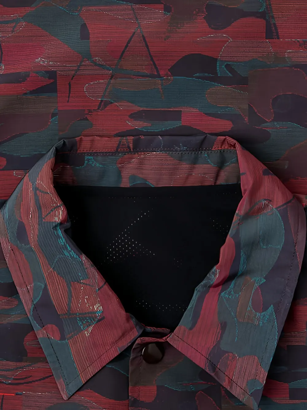 Undercover Bloody Geekers jack met camouflageprint en grafisch detail Rood