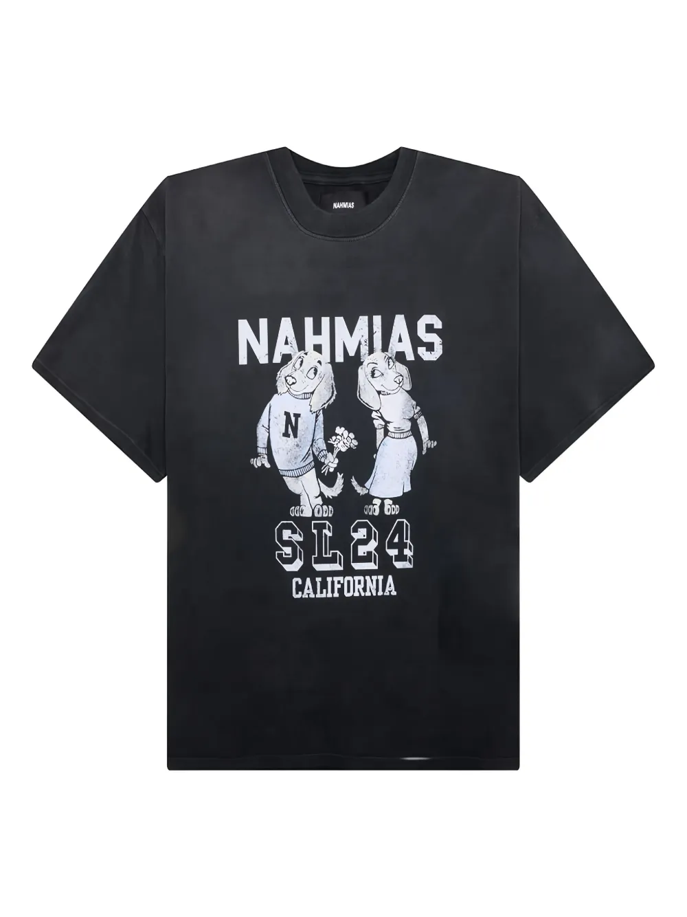 Nahmias graphic-print T-shirt - ブラック Nahmias graphic-print T-shirt - ブラック