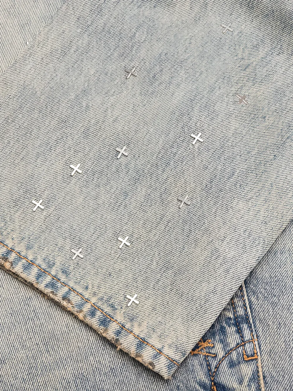 Ksubi Anti K Stagelight Metalik jeans Blauw