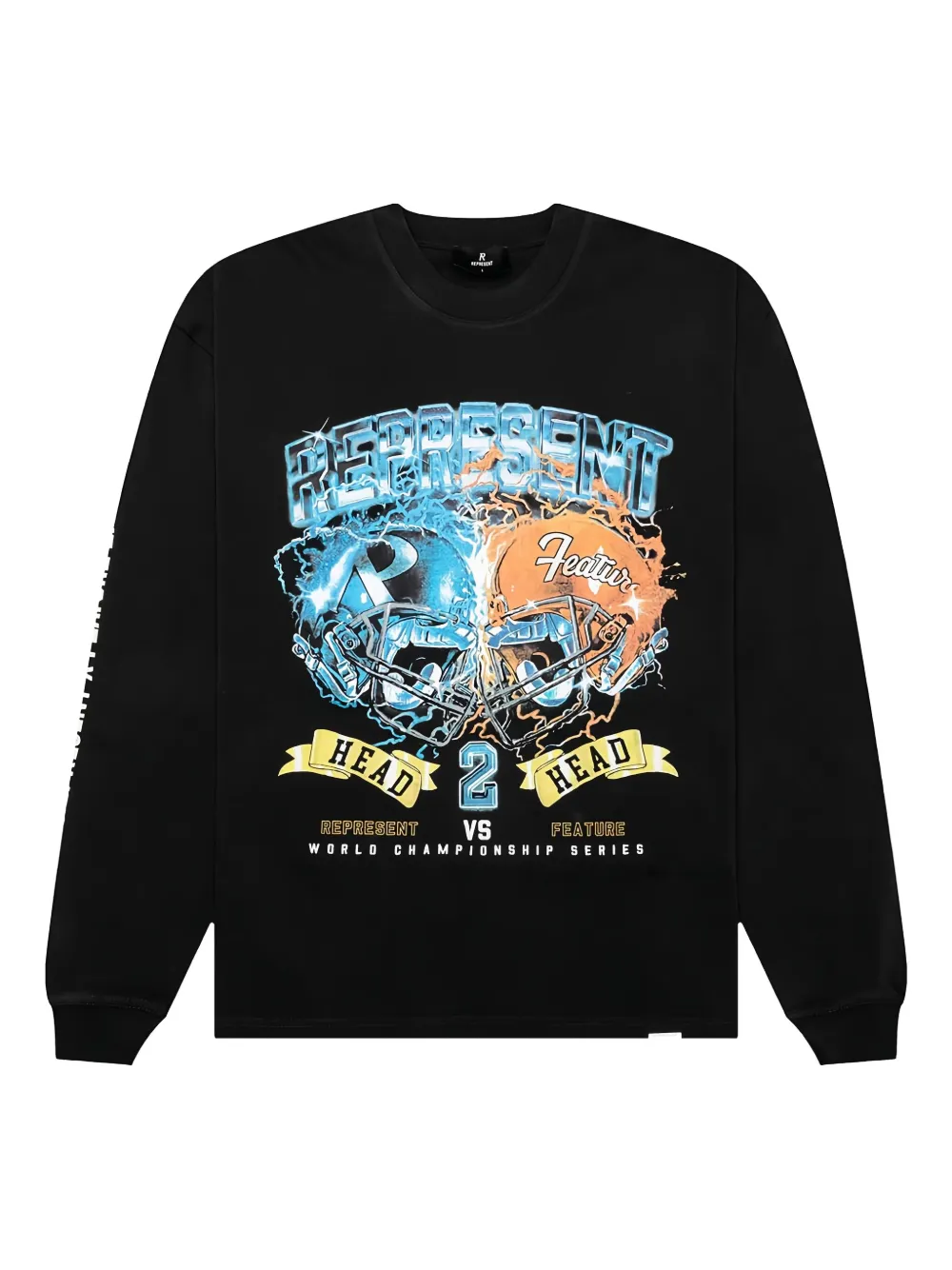 Represent x Feature graphic-print long-sleeve T-shirt - ブラック Represent x Feature graphic-print long-sleeve T-shirt - ブラック