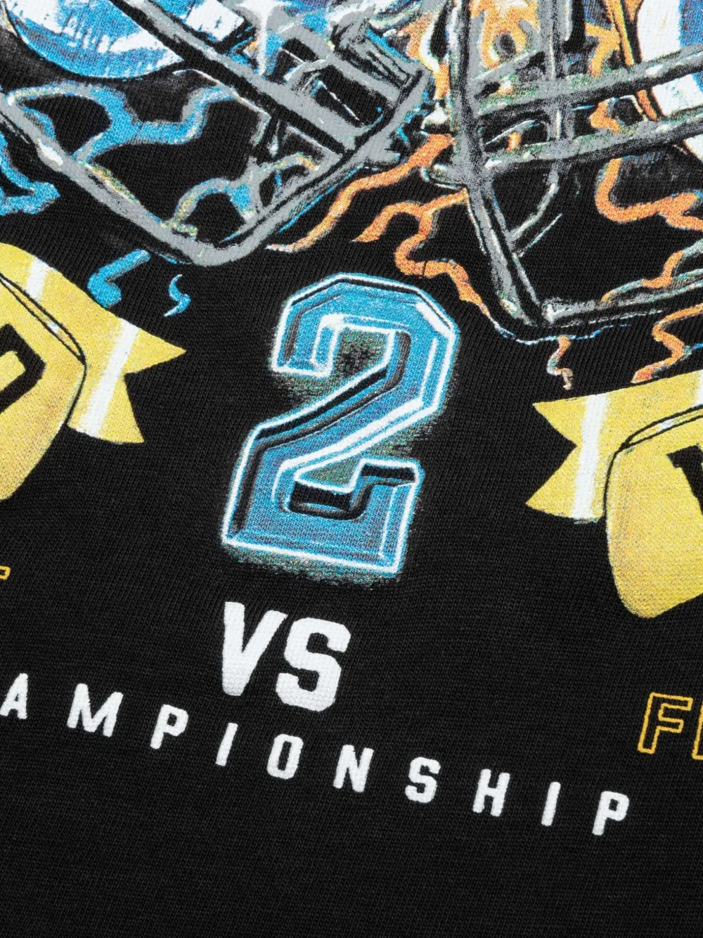 Represent x Feature T-shirt met grafische print en lange mouwen Zwart
