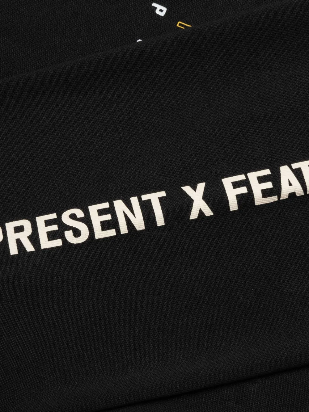Represent x Feature T-shirt met grafische print en lange mouwen Zwart