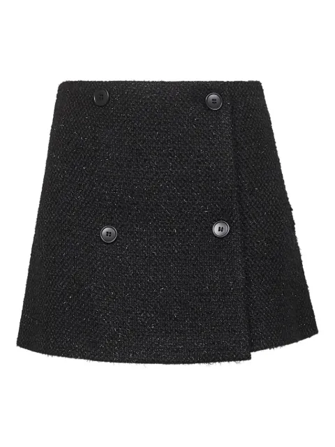 Blanca Vita buttoned tweed mini skirt