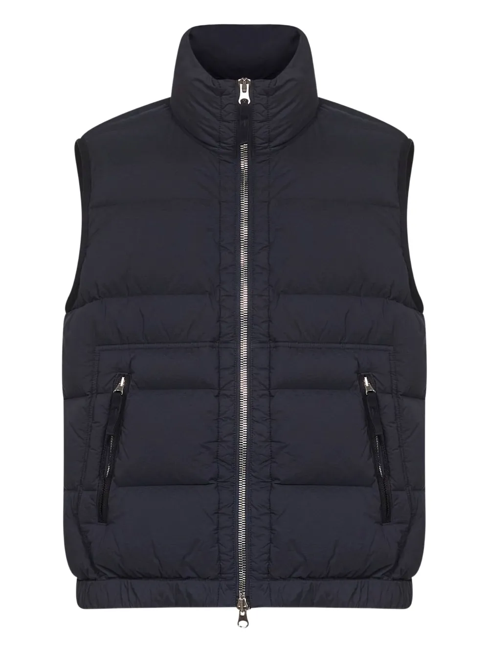 Stone Island padded double-slider zip vest - ブルー Stone Island padded double-slider zip vest - ブルー
